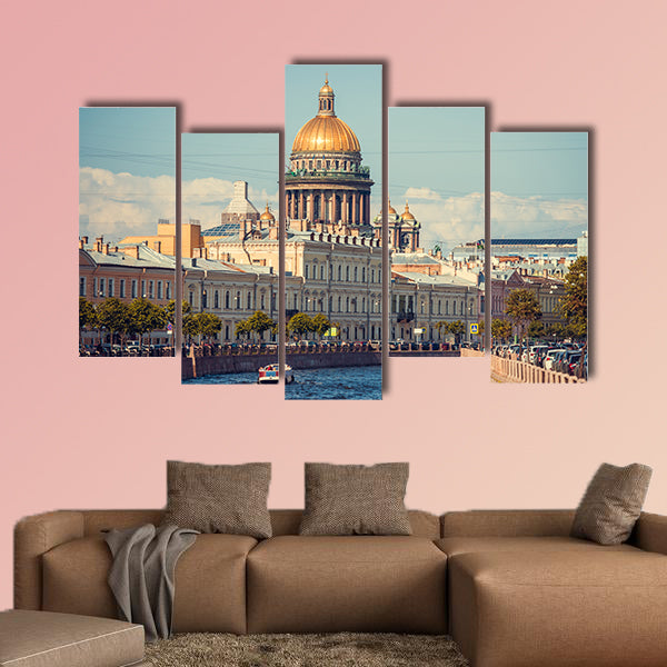 The dome of St Isaac's Cathedral in Saint Petersburg, Russia wall art