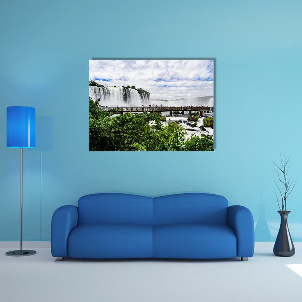 The Iguazu waterfall, Brazil Multi Panel Canvas Wall Art