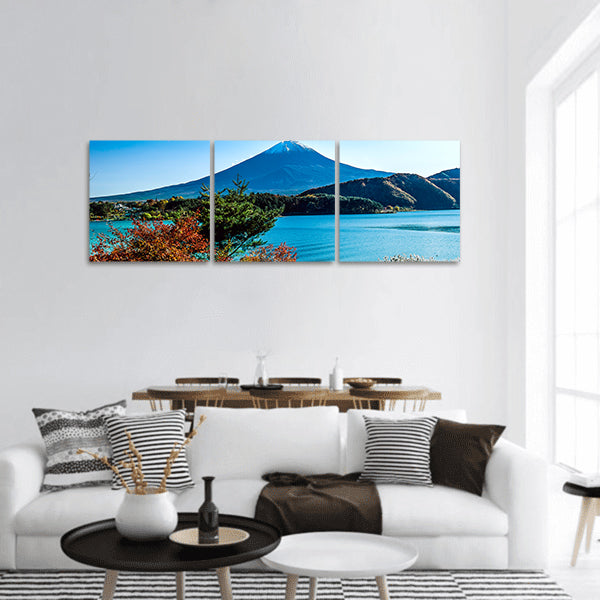 Mt.Fuji in autumn Panoramic Canvas Wall Art