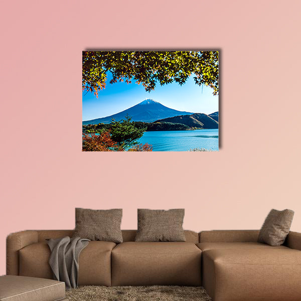 Mt. Fuji in autumn multi panel canvas wall art