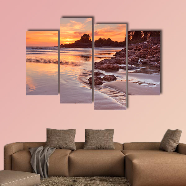 The beach of Cox Bay on Vancouver Island, Canada. Photographed wall art
