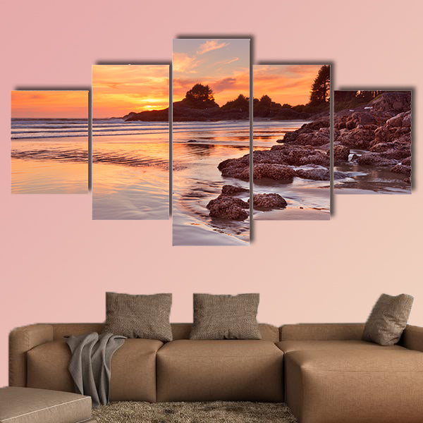 The beach of Cox Bay on Vancouver Island, Canada. Photographed wall art