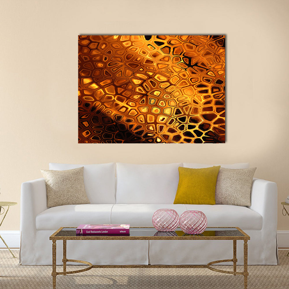 Abstract hot fire peacock feather on dark background Multi panel canvas wall art