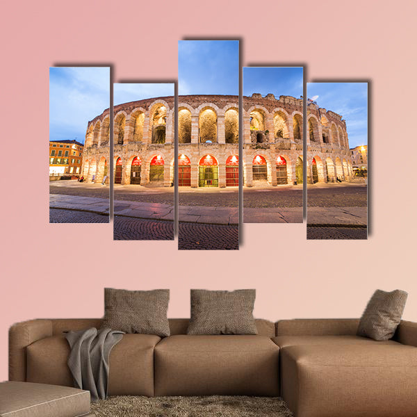  Verona amphitheatre, completed in 30AD, multi panel canvas wall art