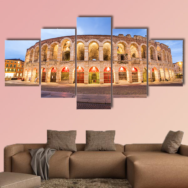  Verona amphitheatre, completed in 30AD, multi panel canvas wall art