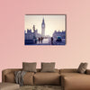 Westminster Bridge at sunset, London, UK multi panel canvas wall art