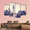 Westminster Bridge at sunset, London, UK multi panel canvas wall art