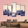 Westminster Bridge at sunset, London, UK multi panel canvas wall art