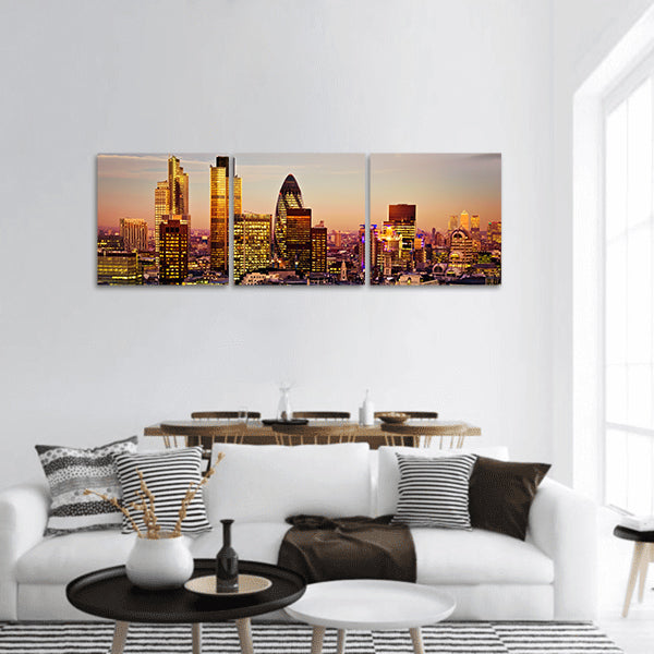 City of London panoramic canvas wall art
