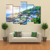 Haedong Yonggungsa Temple and Haeundae Sea in Busan, South Korea Multi panel canvas wall art