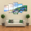 Haedong Yonggungsa Temple and Haeundae Sea in Busan, South Korea Multi panel canvas wall art