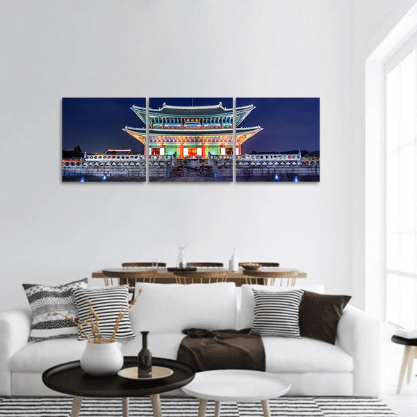 Milky Way at night panoramic canvas wall art