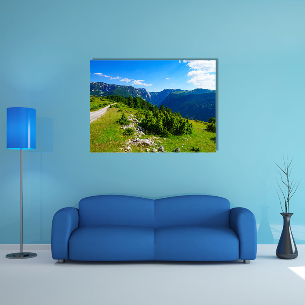 Landscape view and the Susica River Canyon, in Northern Montenegro multi panel canvas wall art