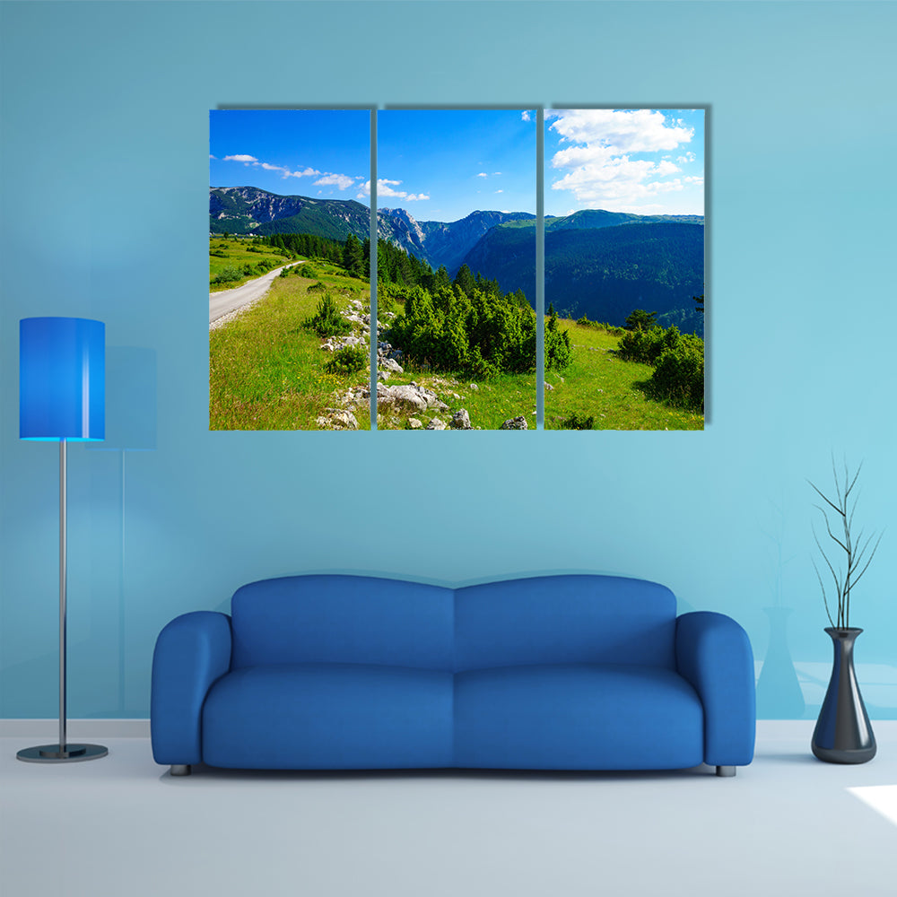 Landscape view and the Susica River Canyon, in Northern Montenegro multi panel canvas wall art