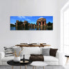 Palace of fine art Bird, clear blue sky Panoramic Canvas Wall Art