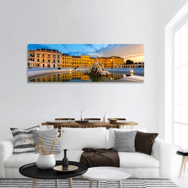 Schonbrunn Palace Vienna Austria at dusk Panoramic Canvas Wall Art