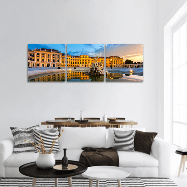 Schonbrunn Palace Vienna Austria at dusk Panoramic Canvas Wall Art