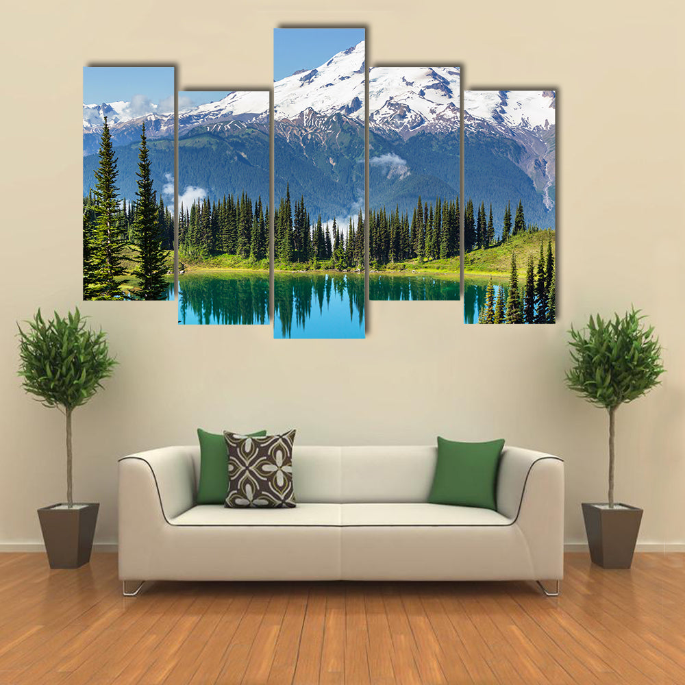 A Beautifull Glacier With Lake, Washington DC, Multi Panel Canvas Wall Art