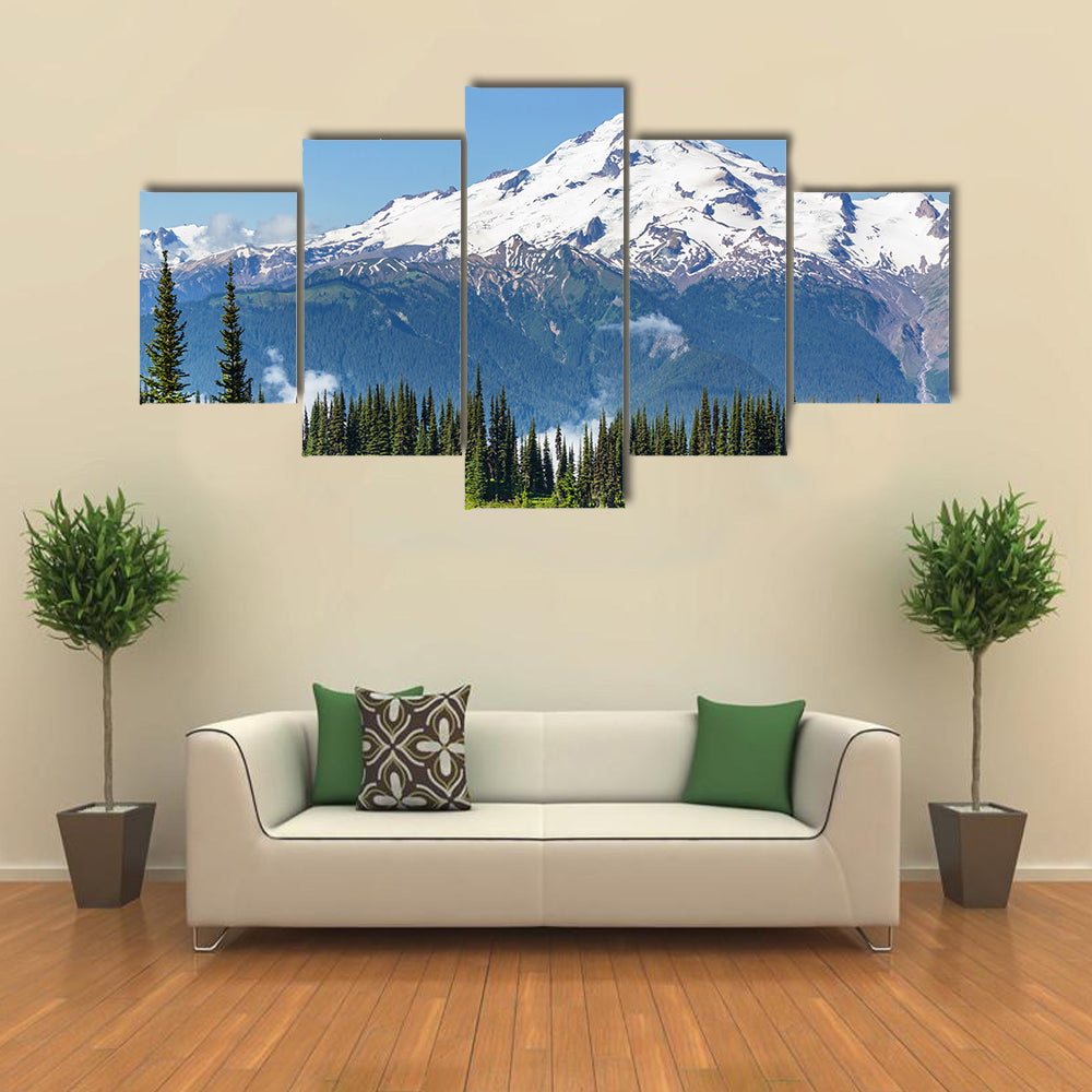 A Beautifull Glacier With Lake, Washington DC, Multi Panel Canvas Wall Art