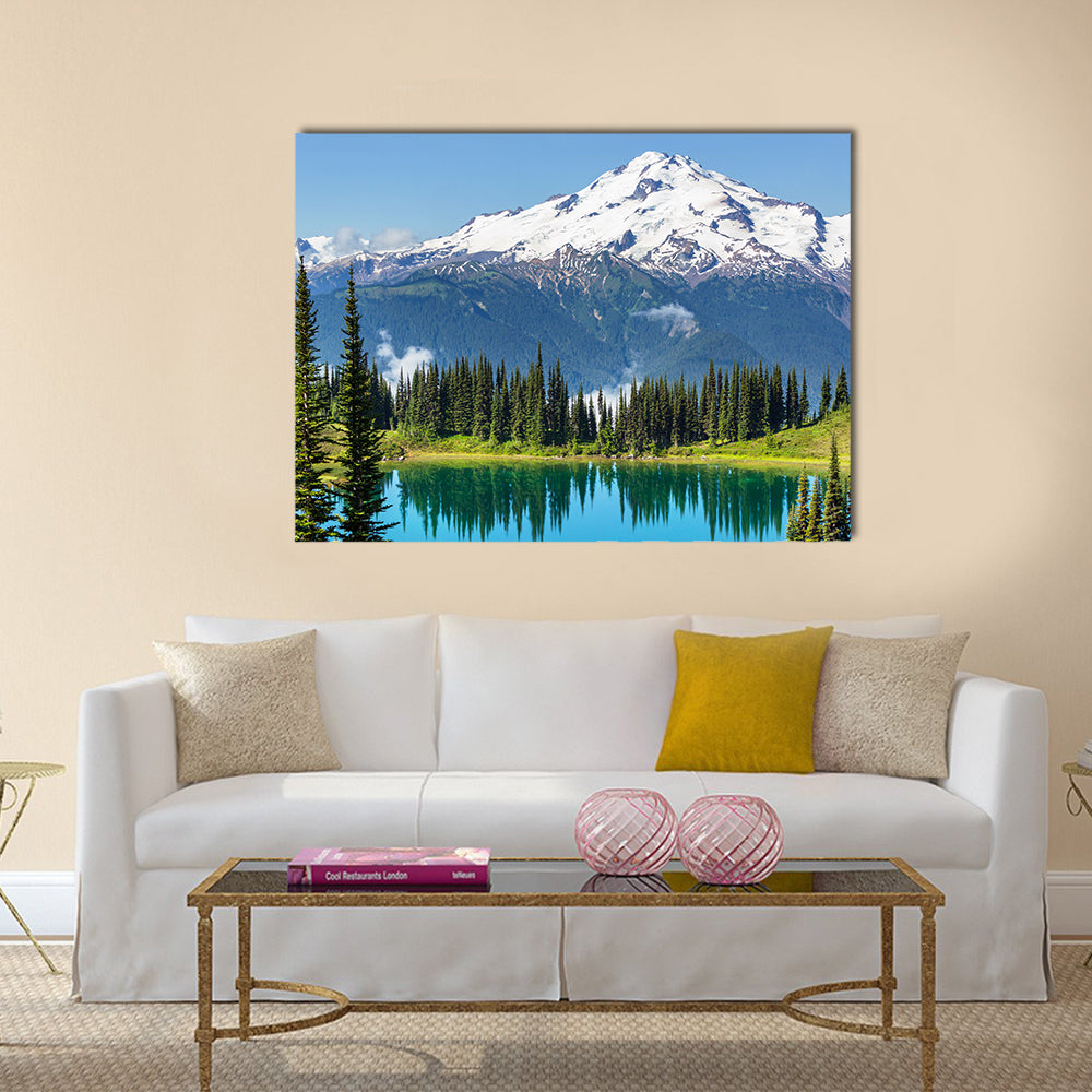 Image lake and Glacier Peak in Washington,USA multi panel canvas wall art