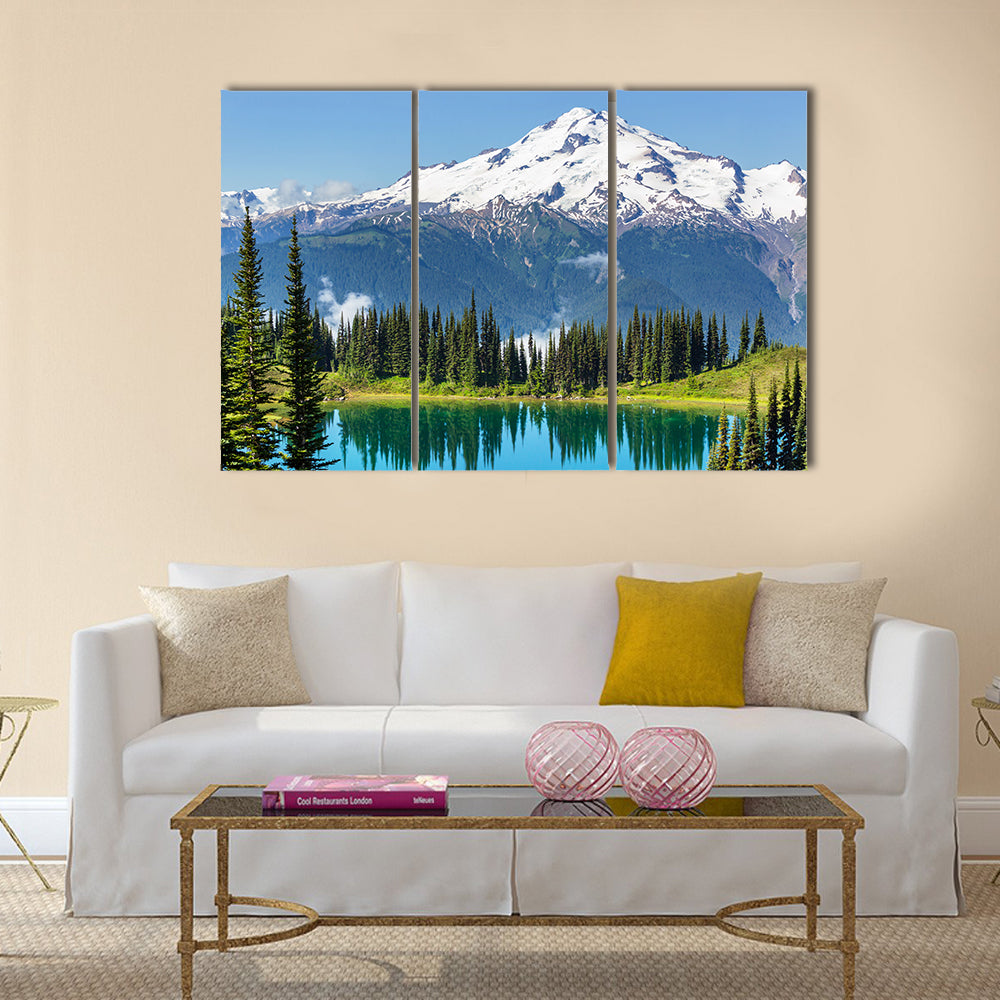 Image lake and Glacier Peak in Washington,USA multi panel canvas wall art