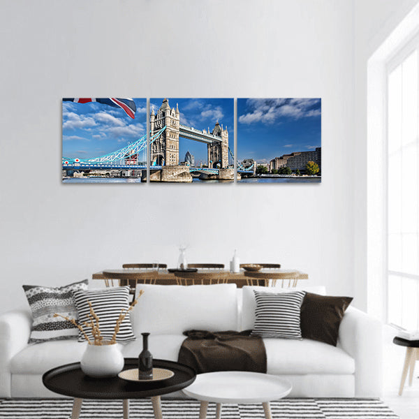Famous Tower Bridge panoramic canvas wall art