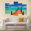 tropical ocean on Fiji Island multi panel canvas wall art