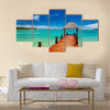 tropical ocean on Fiji Island multi panel canvas wall art