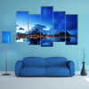  Sunset in Reine Village, Lofoten Islands, Norway multi panel canvas wall art