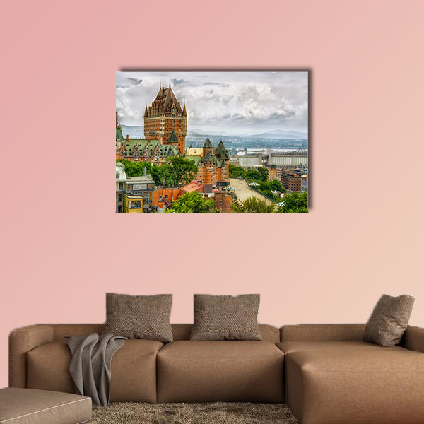 Chateau Frontenac in Quebec City, Canada multi panel canvas wall art