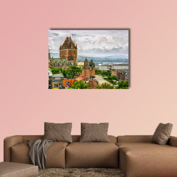 Ottawa city skyline at sunrise in the morning over river with urban historical buildings and colorful cloud Multi panel canvas wall art