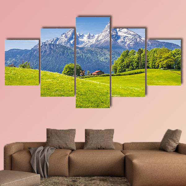 Idyllic Alps Berchtesgadener Land, Bavaria, Germany Multi panel canvas wall art