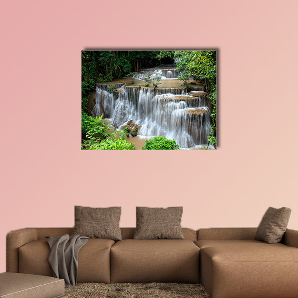  Full form of hauy mae kamin water falls in deep multi panel canvas wall art