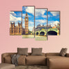 Big Ben and Westminster bridge in London multi panel canvas wall art