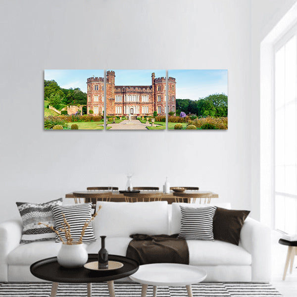A stately home at Mount Edgcumbe in Cornwall Panoramic Canvas Wall Art