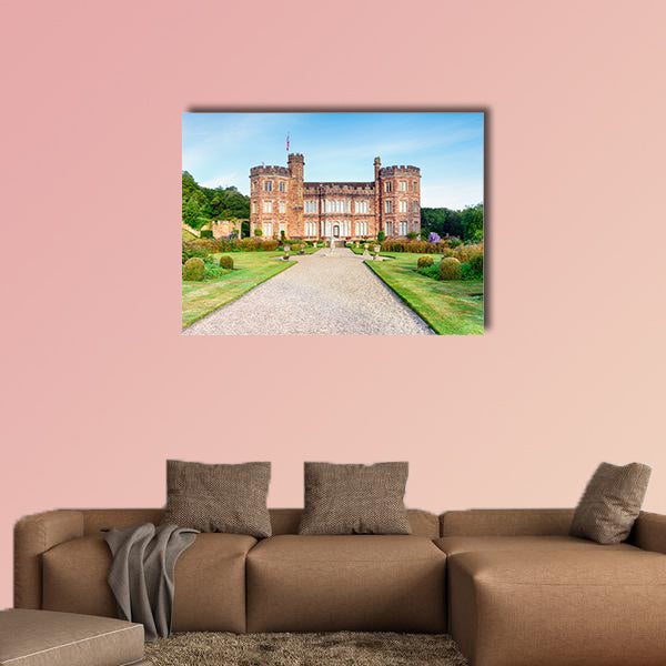 A stately home at Mount Edgcumbe in Cornwall multi panel canvas wall art