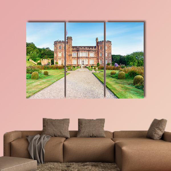 A stately home at Mount Edgcumbe in Cornwall multi panel canvas wall art