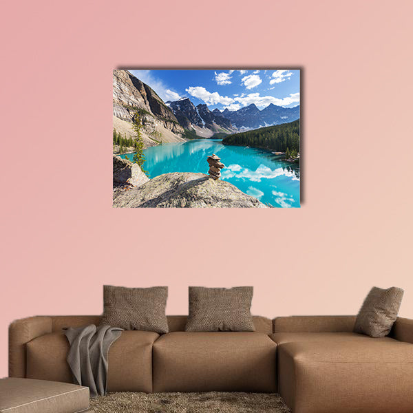 Beautiful Moraine Lake in Banff National park, Canada Multi panel canvas wall art