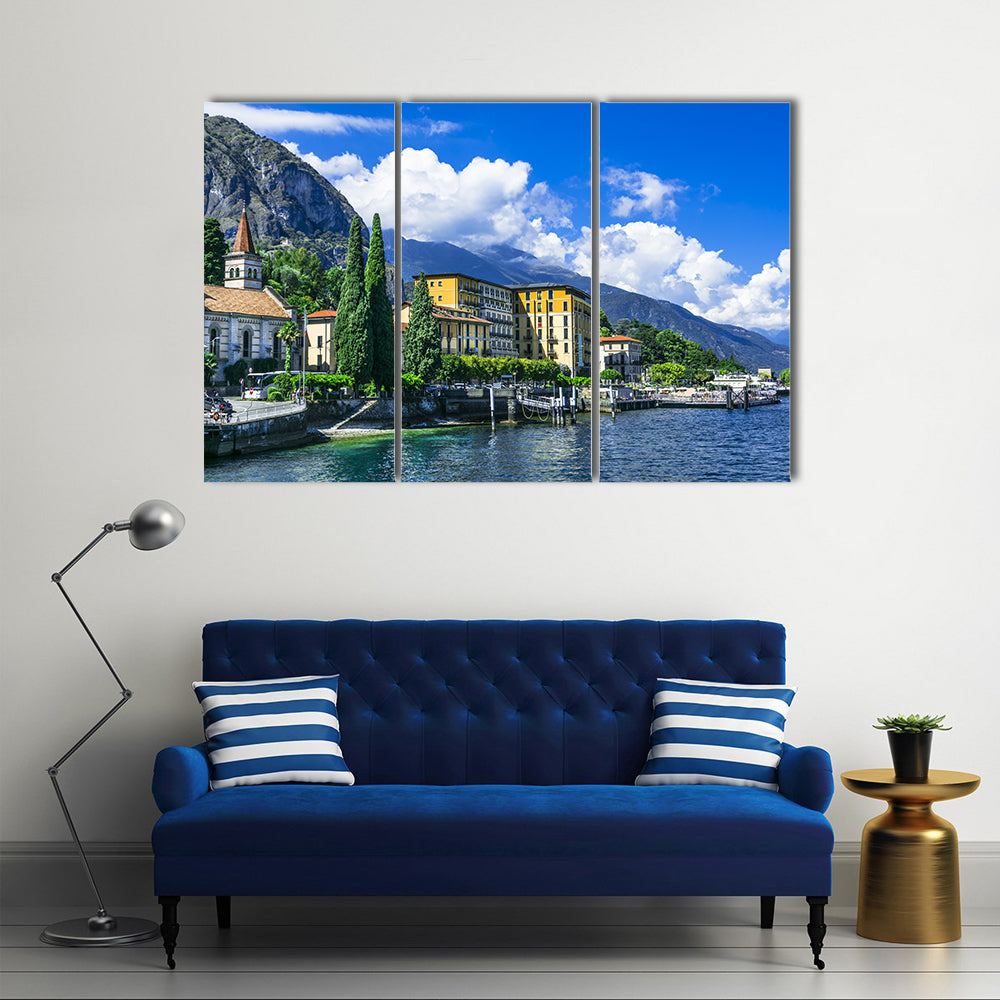 scenery of Lago di Como, Cadenabbia Italy multi panel canvas wall art