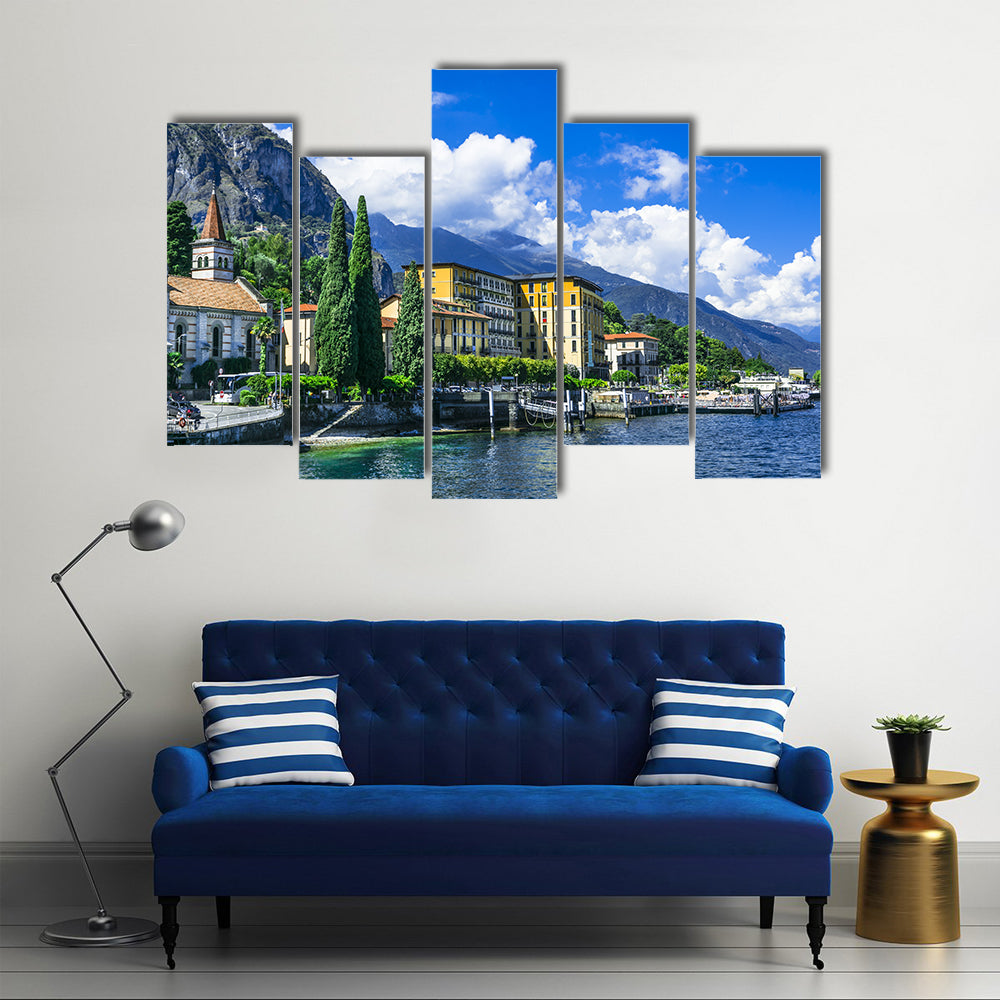 scenery of Lago di Como, Cadenabbia Italy multi panel canvas wall art