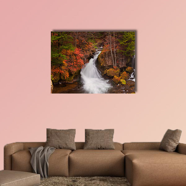 The Ryuzu Falls Ryuzu-no-taki near Nikko, Japan multi panel canvas wall art