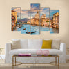 Beautiful view of traditional Gondola multi panel canvas wall art