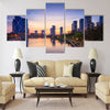 Songdo Central Park in Songdo Multi panel canvas wall art