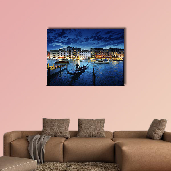 Grand Canal in sunset time, Venice, Italy Multi panel canvas wall art