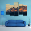 Cotopaxi volcano eruption seen from Quito, Ecuador multi panel canvas wall art