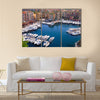 Marina of Monte Carlo in Monaco Multi panel canvas wall art