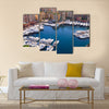 Marina of Monte Carlo in Monaco Multi panel canvas wall art