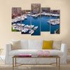 Marina of Monte Carlo in Monaco Multi panel canvas wall art