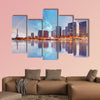 Paris skyline cityscape Multi panel canvas wall art