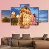 Berliner dom, Berlin cathedral at night, Germany multi panel canvas wall art